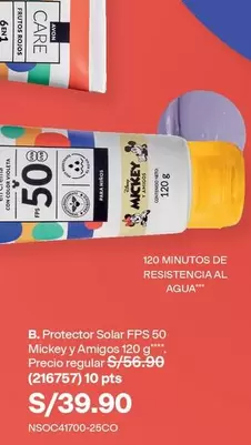 Avon - B. Protector Solar FPS 50 Mickey y Amigos 120 g (216757)