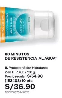 360 - Protector Solar Hidratante 2 en 1 FPS 60