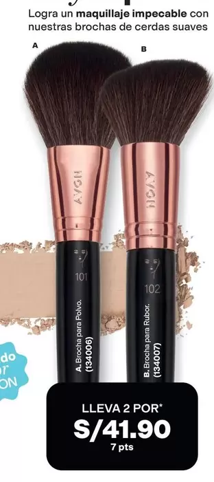 Avon - Brochas de cerdas suaves