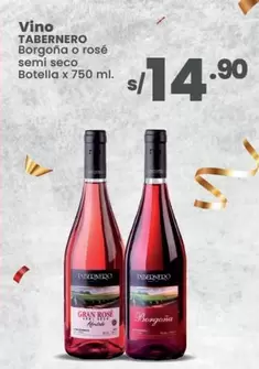 Tabernero - Vino Borgona o Rosé semi seco