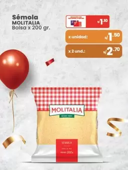 Molitalia - Sémola Bolsa