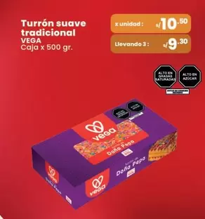 Vega - Turrón suave tradicional