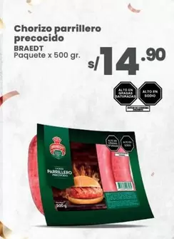 Braedt - Chorizo parrillero precocido