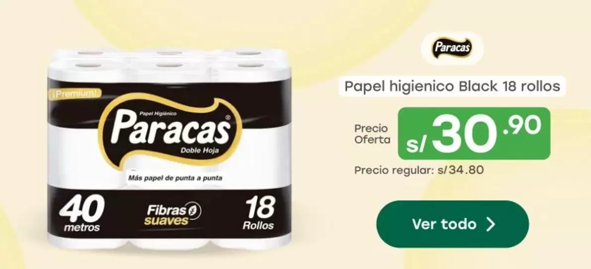 Paracas - Papel higienico Black