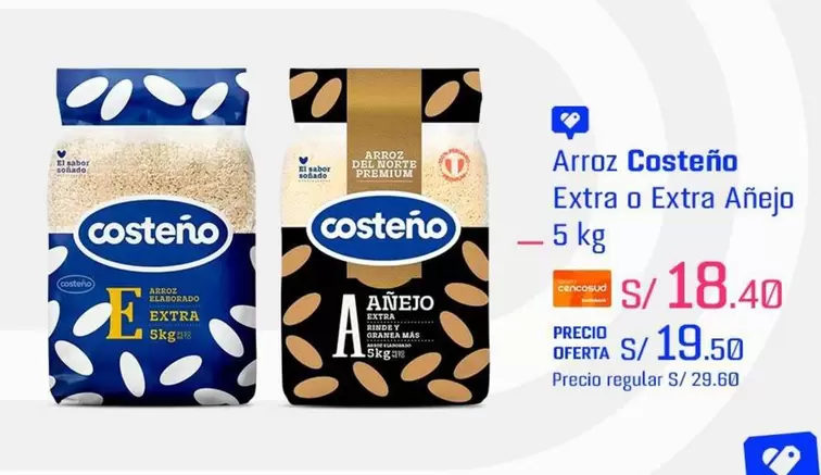 Costeño - Arroz Extra o Extra Añejo