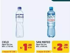 Cielo - Agua Sin Gas Bot.