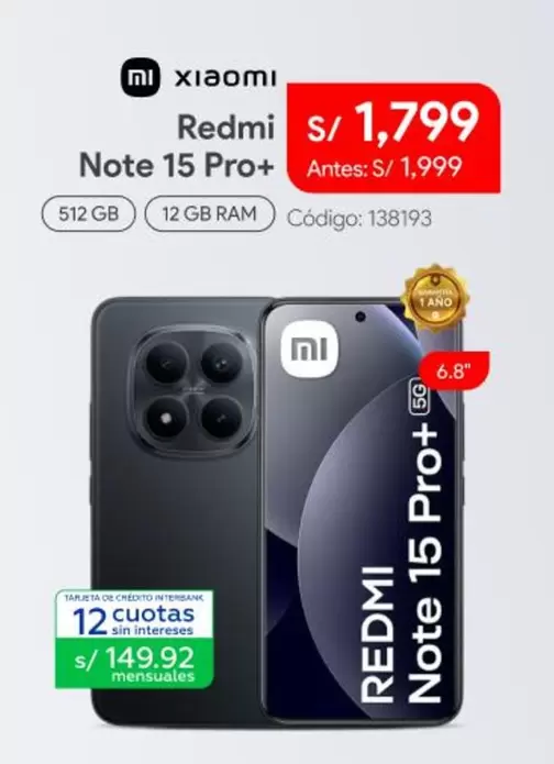 Xiaomi - Redmi Note 15 Pro+