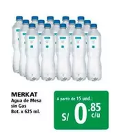 Merkat - Agua de Mesa sin Gas Bot. x 625 ml.