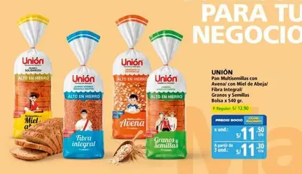 Unión - Pan Multisemillas con Avena