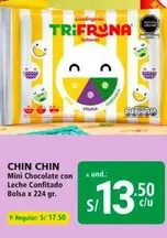 Chin Chin - Mini Chocolate con Leche Confitado Bolsa