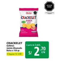 Costa - CRACKELET GALLETAS JAMÓN AHUMADO