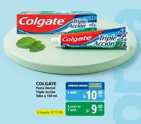 Colgate - Pasta Dental Triple Acción Tubo