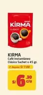 Kirma - Café Instantáneo Clásico Sachet