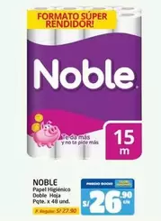 Noble - Papel Higiénico Doble Hoja Pqte. x 48 und.