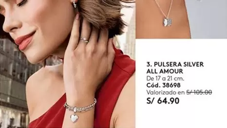 PULSERA SILVER ALL AMOUR Cód. 38698