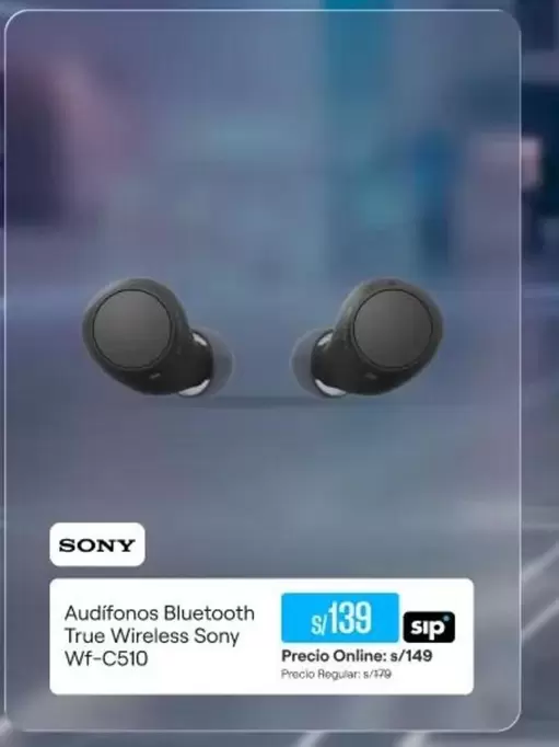 Sony - Audífonos Bluetooth True Wireless