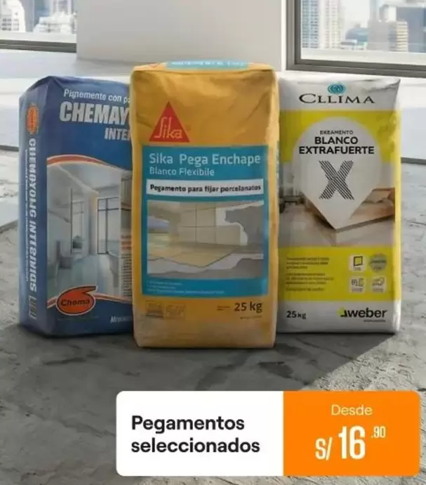 Pegamentos para fijar porcelanatos
