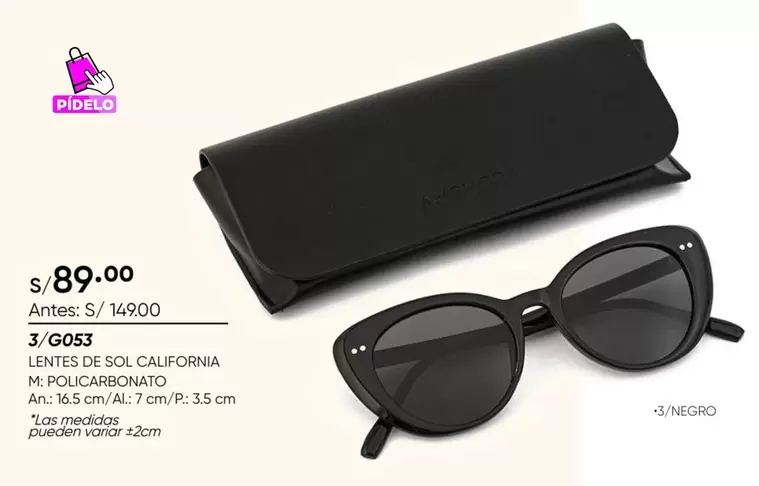 Sol - Lentes de Sol California 3/G053