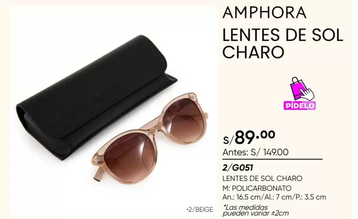 Sol - LENTES DE SOL CHARO