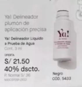 Delineador plumón de aplicación precisa