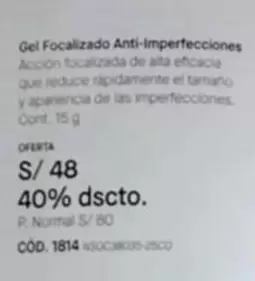 Gel Focalizado Anti-Imperfecciones