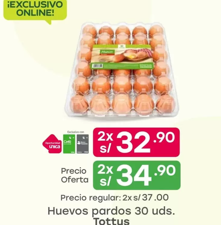 Tottus - Huevos pardos