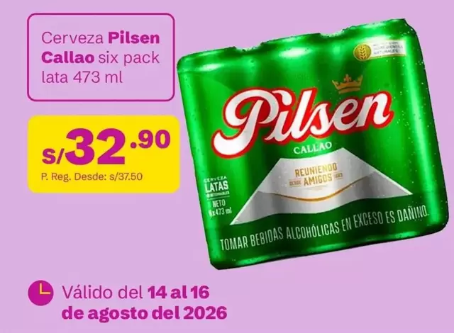 Pilsen - Cerveza Callao six pack lata