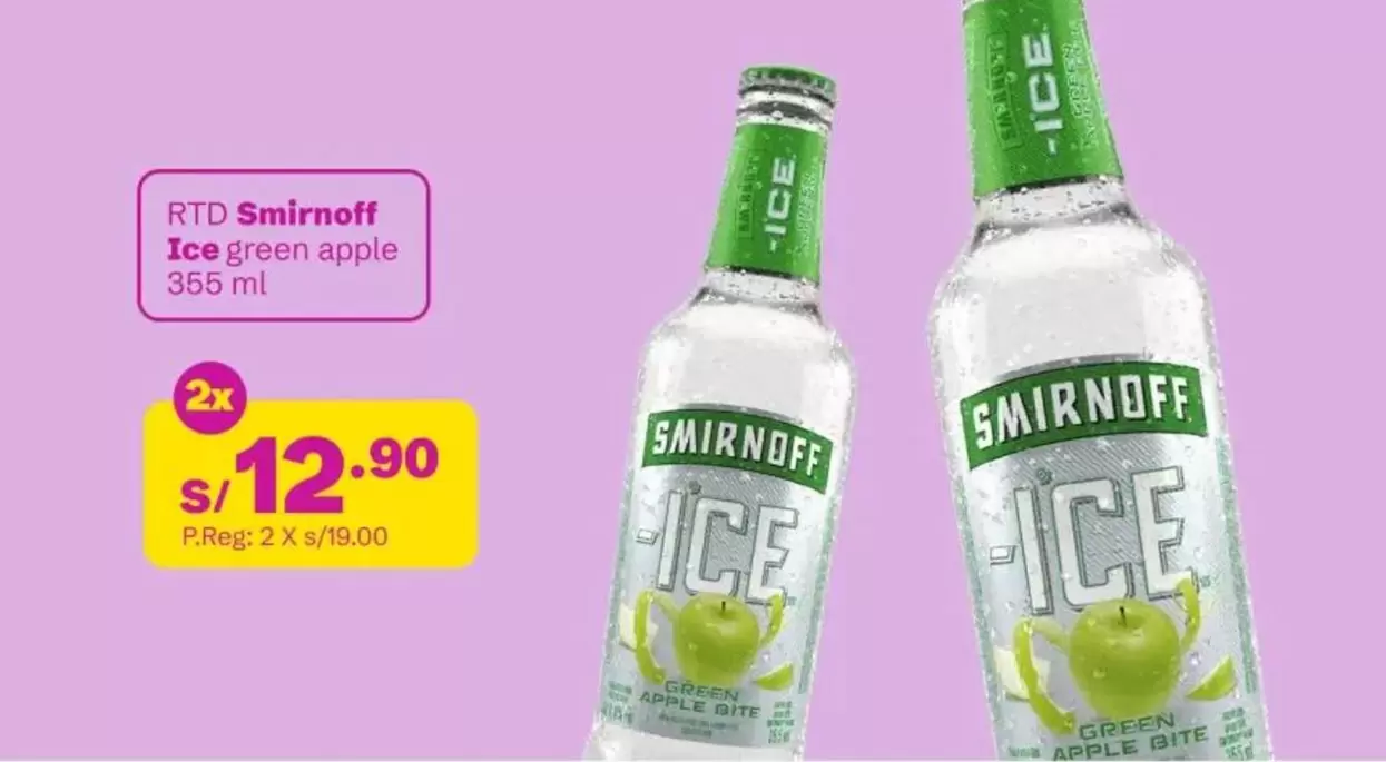 Smirnoff - Ice green apple