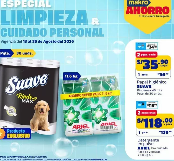 Suave - Papel higiénico  Rinde Max