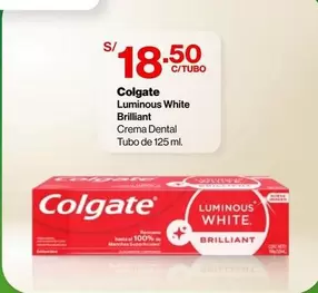 Colgate - Luminous White Brilliant Crema Dental Tubo