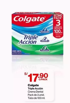 Colgate - Triple Acción Crema Dental Pack