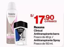Rexona - Antitranspirante barra / Antitranspirante Spray