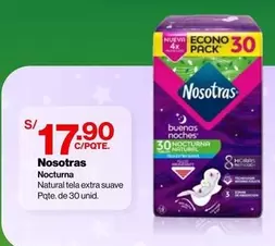 Nosotras - Nocturna Natural tela extra suave