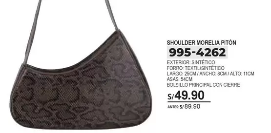 SHOULDER MORELIA PITÓN 995-4262