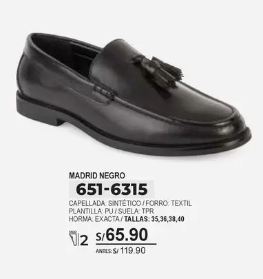 MADRID NEGRO 651-6315