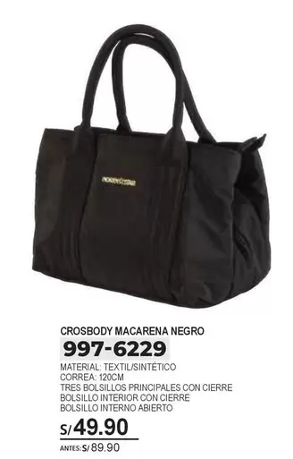CROSBODY MACARENA NEGRO 997-6229