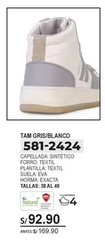 Natural - TAM GRIS/BLANCO 581-2424