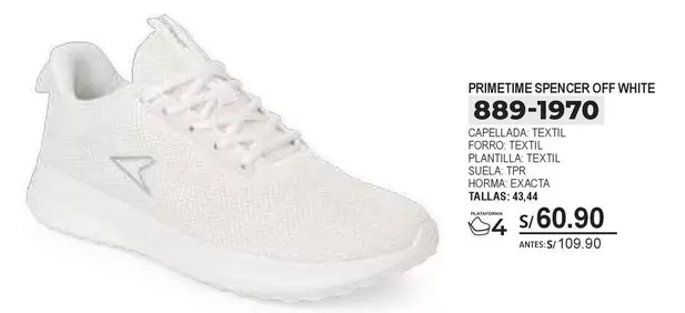 power - PRIMETIME SPENCER OFF WHITE 889-1970