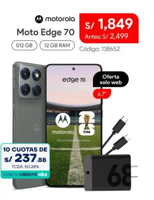 Motorola - Moto Edge 70