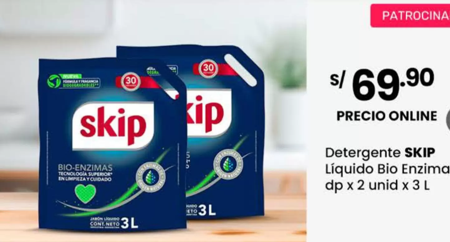 Skip - Detergente Líquido Bio Enzimas