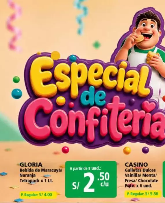 Gloria - Bebida de Maracuyá Naranja Tetrapack