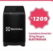 Electrolux - Lavadora Inverter 18 kg Negro