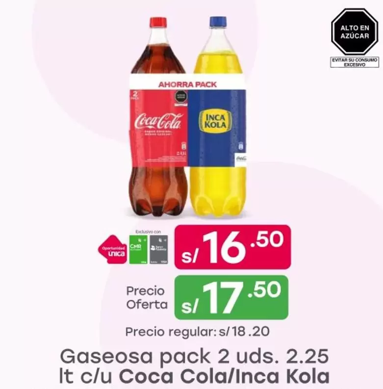 Coca-Cola - Gaseosa pack 2 uds.