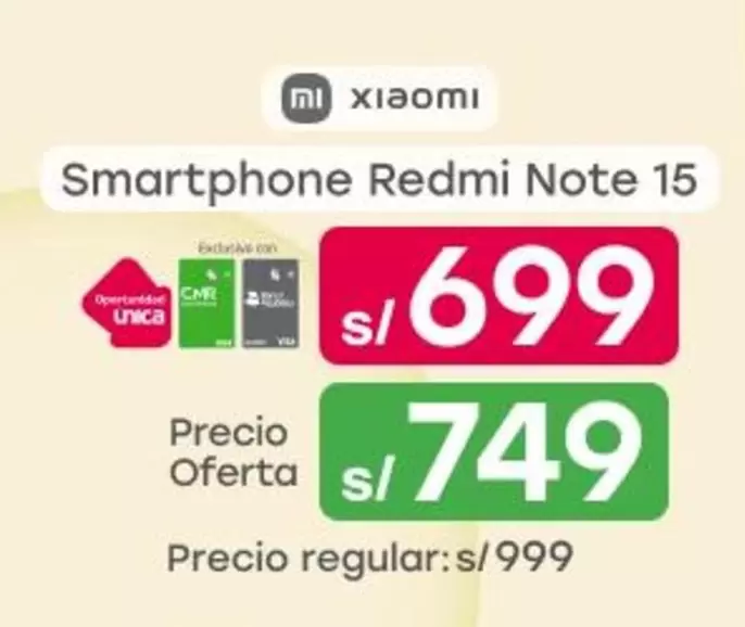 Xiaomi - Smartphone Redmi Note 15