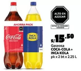Coca-Cola - Gaseosa + Inca Kola