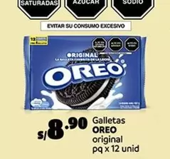 Oreo - Galletas original pq x 12 unid
