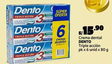 Dento - Crema dental Triple acción