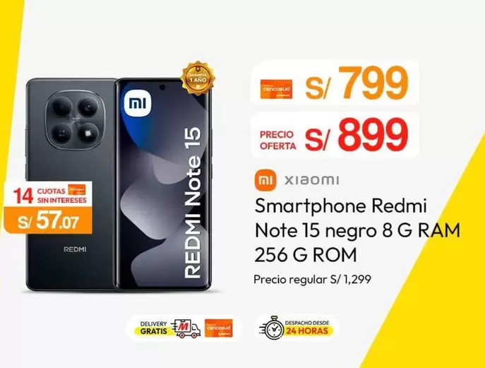 Xiaomi - Smartphone Redmi Note 15