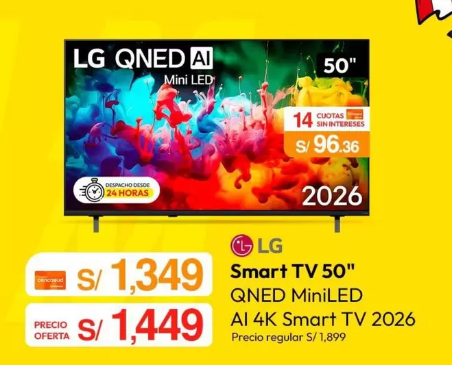 Lg - Smart TV 50" QNED MiniLED AI 4K TV 2026