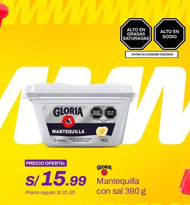 Gloria - Mantequilla con sal